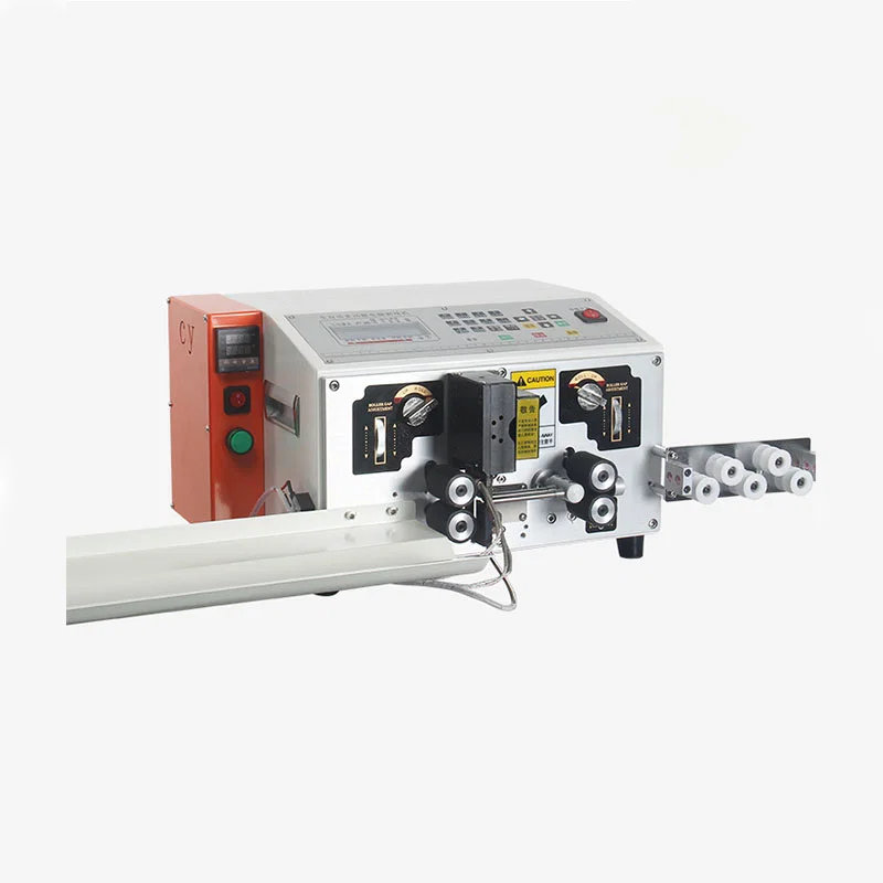 Machine de découpe et de dénudage de câbles de tressage en nylon, machine de dénudage de chauffage