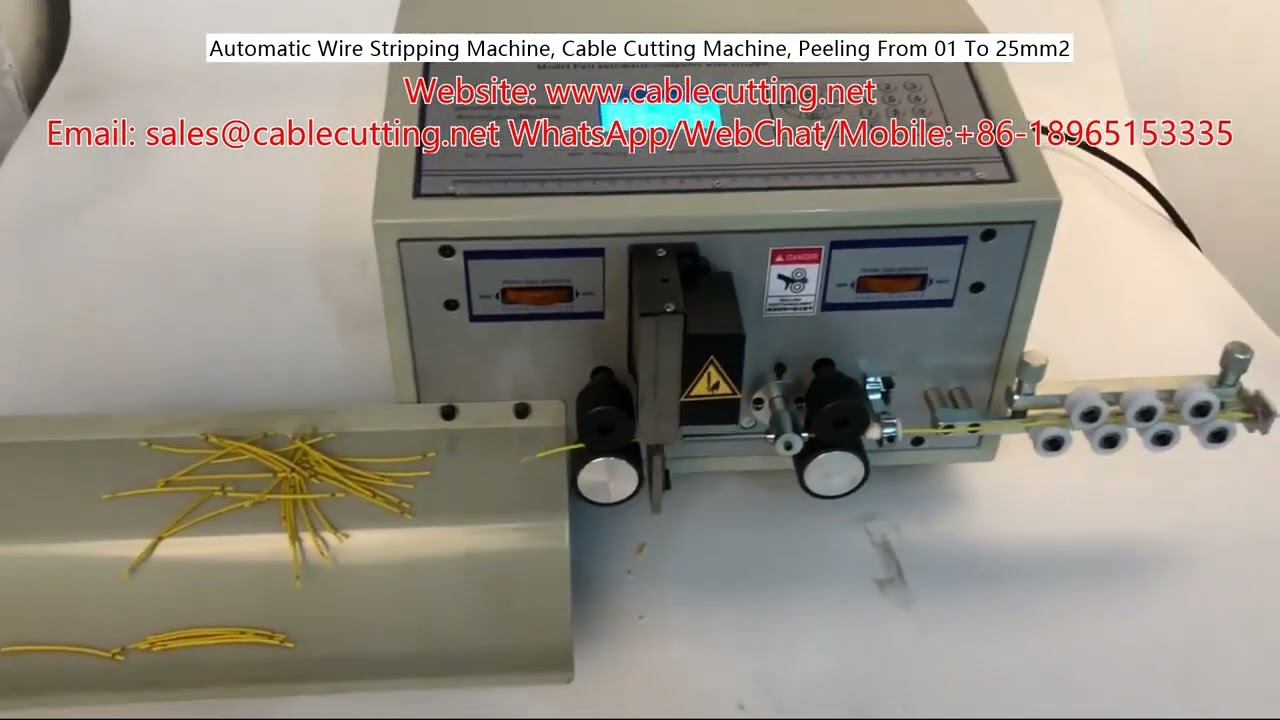 Automatic Wire Stripping and Cable Cutting Machine for 0-1 to 25mm2