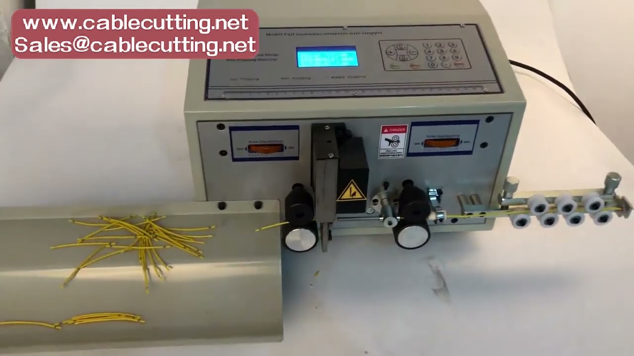 Automatic Wire Stripping, Peeling, Cutting, and Terminal Crimping Machine Kit 1-5T, 0.75kw