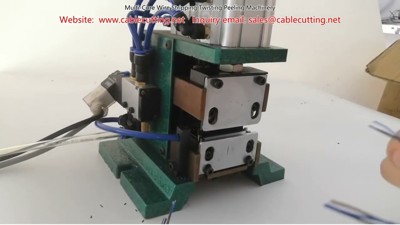 Multi Core Wire Stripping Twisting Peeling Machinery