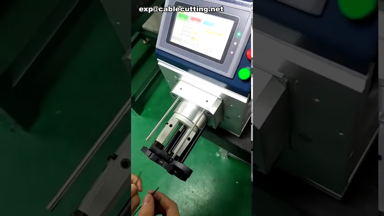 Programmable Rotary Coaxial cable stripping machine 3 layers Coax cable Thin Coaxial wire stripper