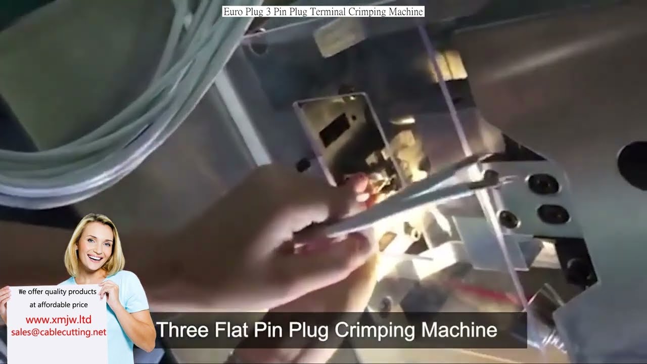 Euro Plug 3 Pin Plug Terminal Crimping Machine