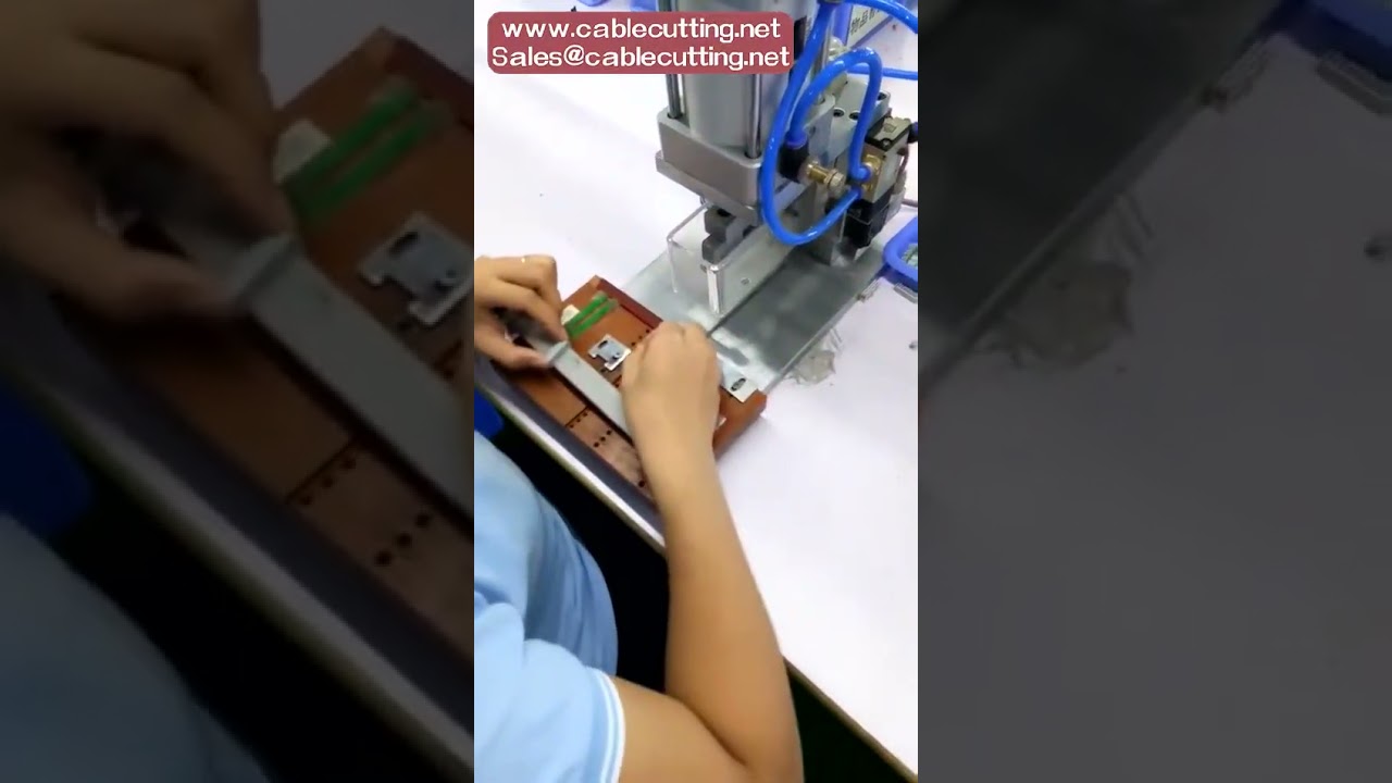 Pneumatic IDC Cable Crimping Machine for Flat & Ribbon Cable Connectors