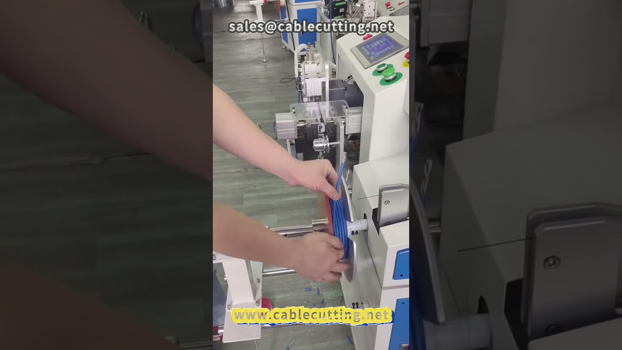 93 Automatic Peeling, Meter Sorting, and Winding Machine for Network Cable and Wire Processing
