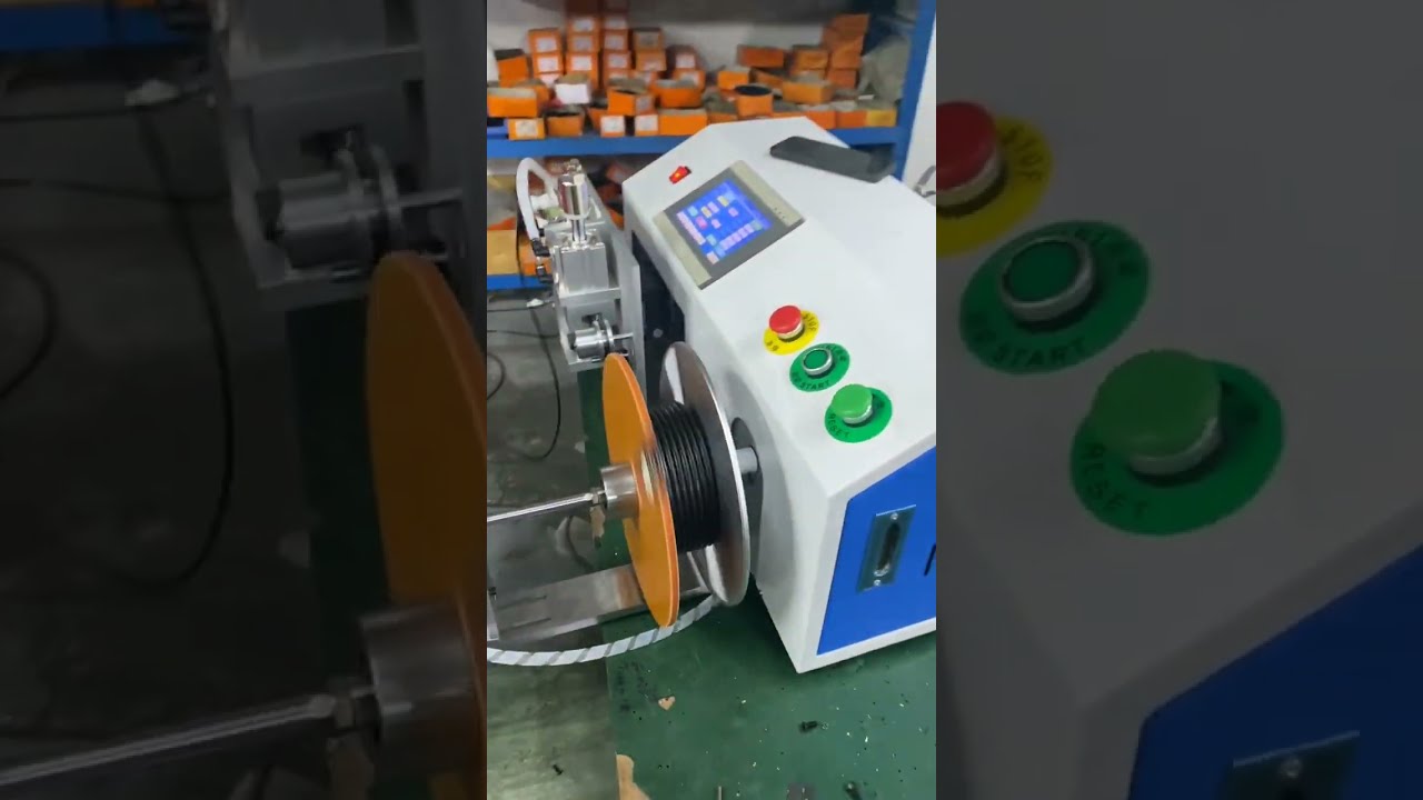 Automatic Meter Counting, Sorting, Cutting, Wire Winding & Coiling Machine 1mm 8mm Diameter #machine
