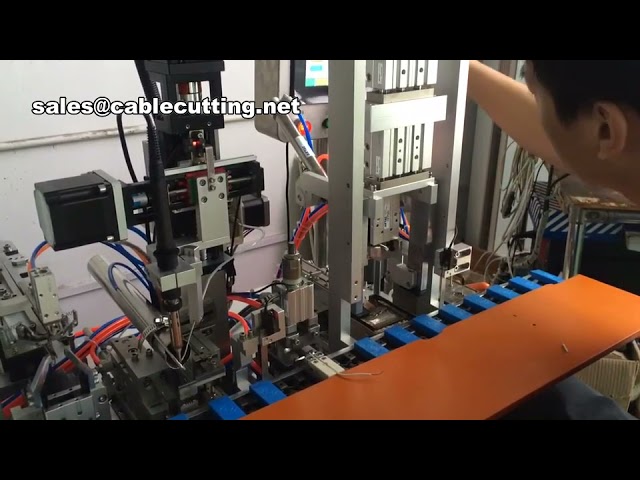 High-Efficiency Earphone Cable Wire Soldering Machine for Factory Automation