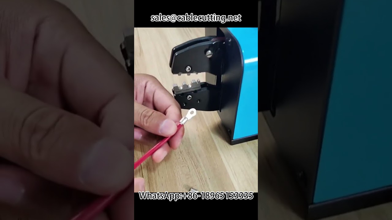 Non standard wire diameter electric terminal crimping machine