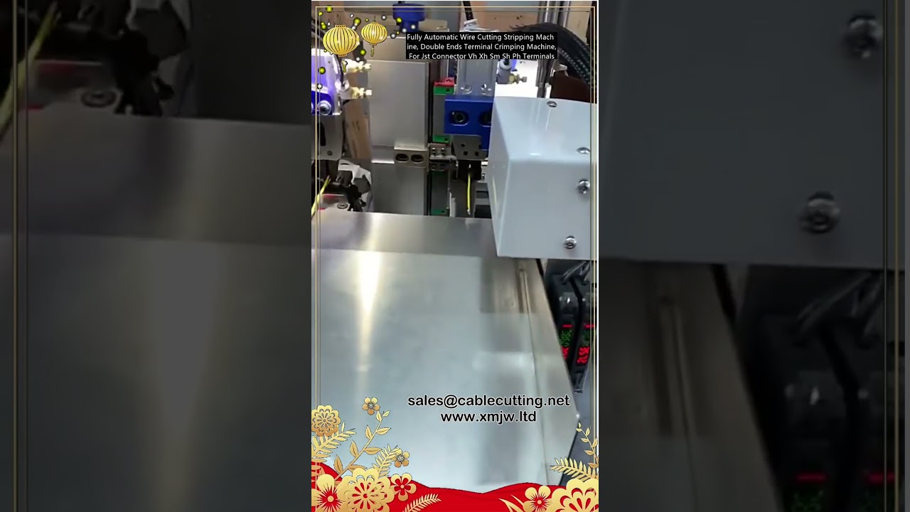 Fully Automatic Wire Cutting Stripping Machine, Double Ends Terminal Crimping Machine