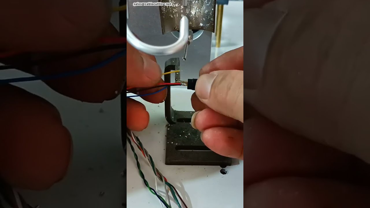 Semi Automatic Soldering Machine for Very Small Connectors #factory #machine #cnc