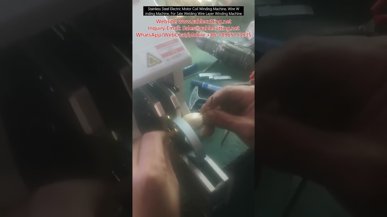 Stainless Steel Electric Motor Coil Winding Machine, Wire Winding Machine, For Sale Welding Wire Lay