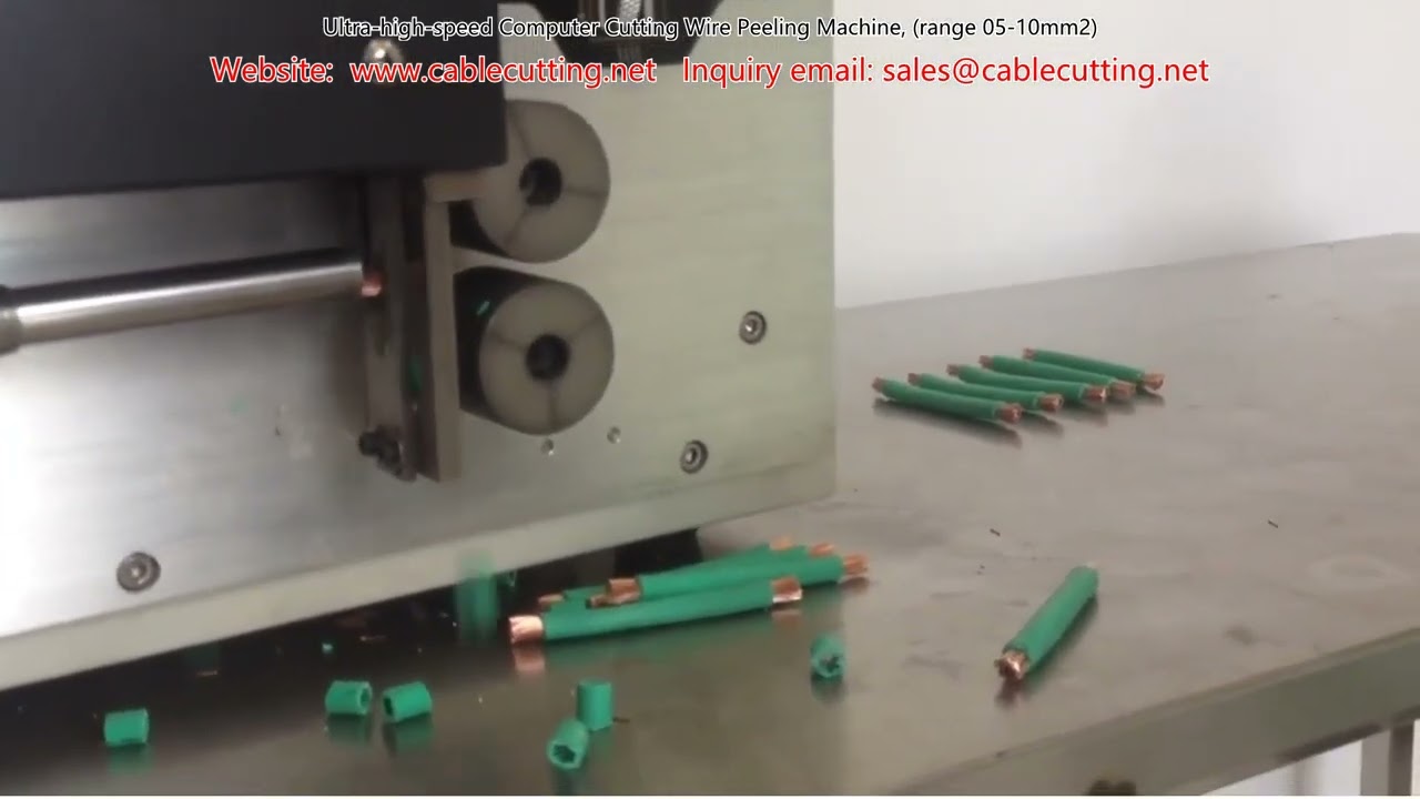Ultra high speed Computer Cutting Wire Peeling Machine, range 05 10mm2