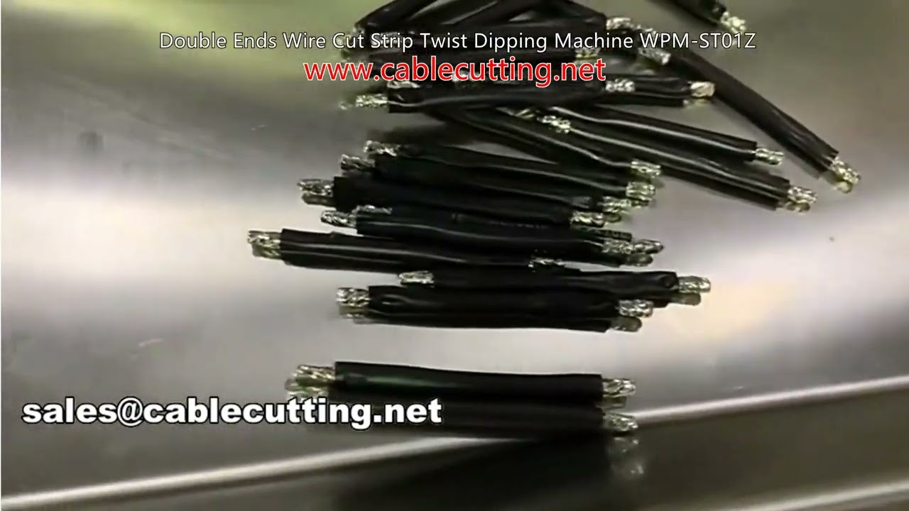 Double-Ends Wire Cut Strip Twist Dipping Machine WPM-ST-01-Z