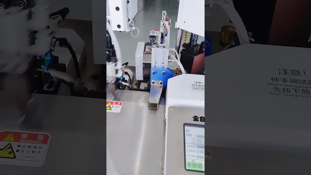 Fully Automatic Double Head Terminal Machine Processing AWG-28 Wire with Pressure Monitoring