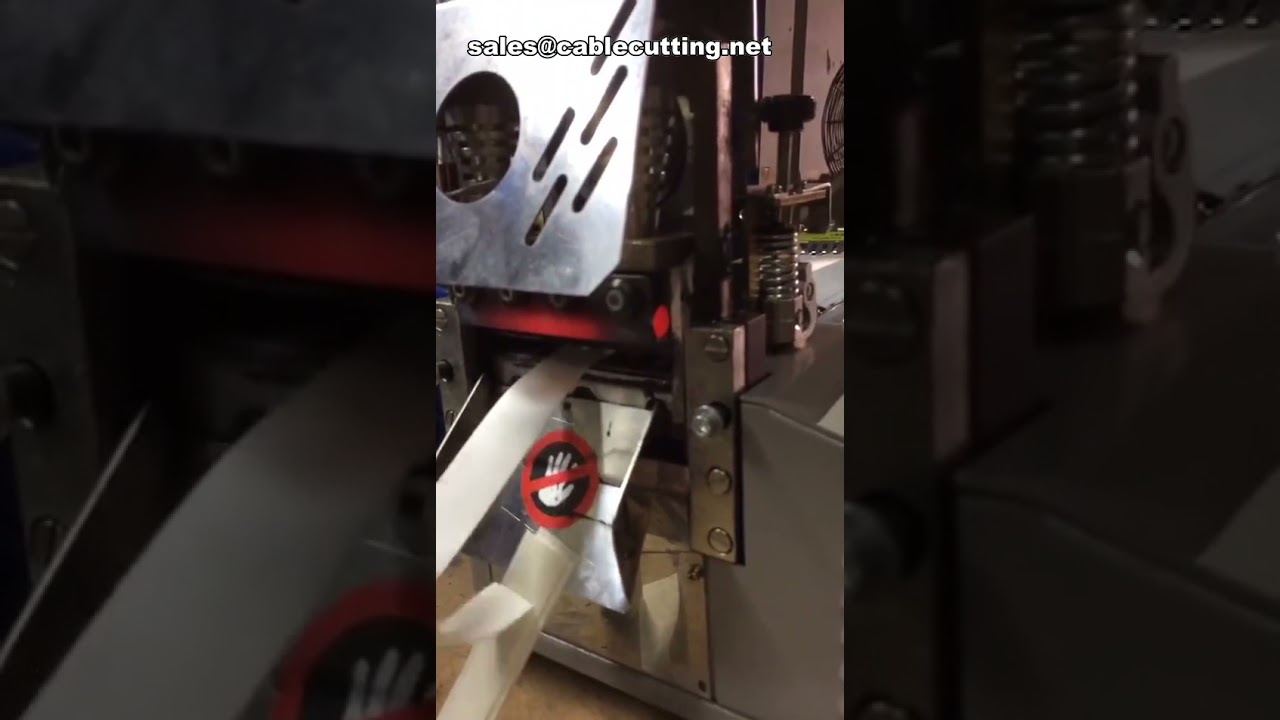 Automatic Nylon Fabric Double Sided Ribbon Tape Cutting Machine