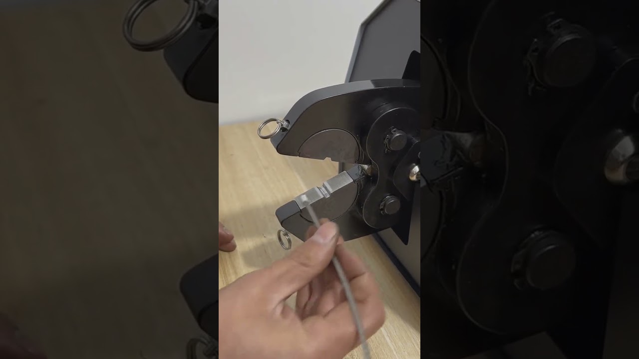 Powerful Pneumatic Crimping Machine for Steel Wire Ropes #factory #machine