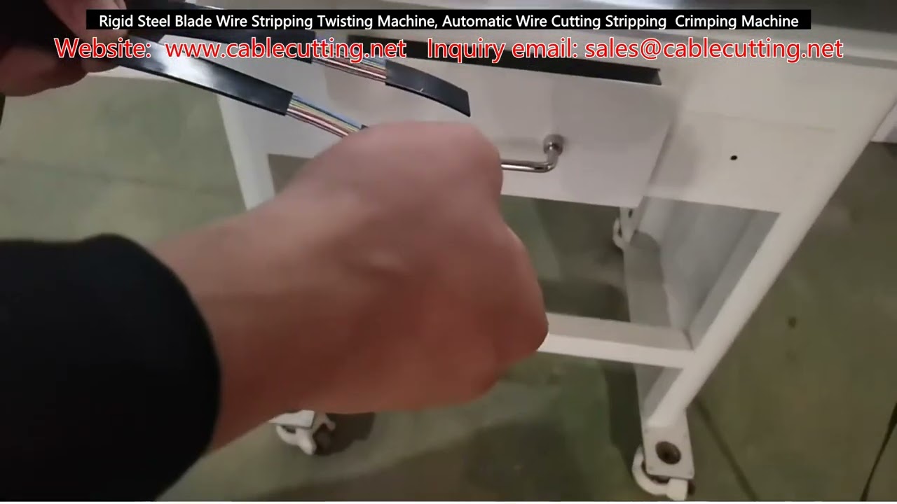 Automatic Wire Cutting Stripping Crimping Machine with Rigid Steel Blade